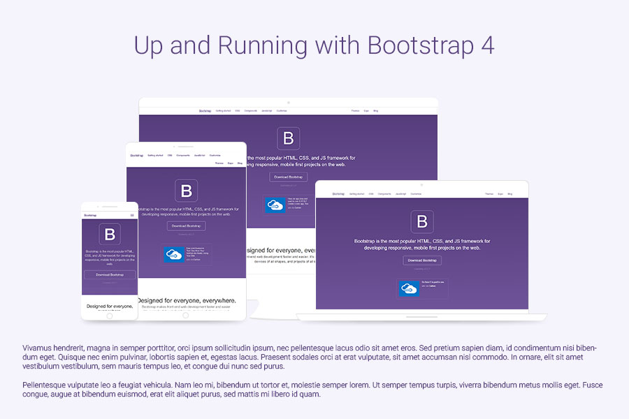 Up and Running with Bootstrap 4